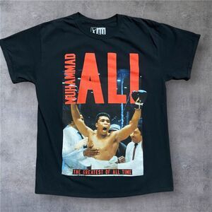Ali Muhammad Ali Boxing Legend Greatest Of All Time Black Tee Men's Size Large